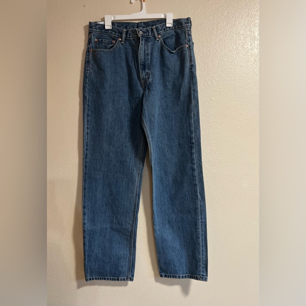 Levi Strauss 550 Blue Jeans Size 36x34 straight legs